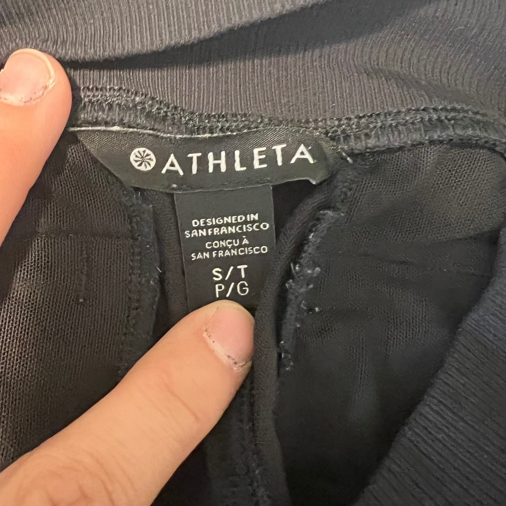 Athleta Trekkie North Joggers Black Hiking Travel Pants 597888 Small Tall ST - Picture 7 of 8